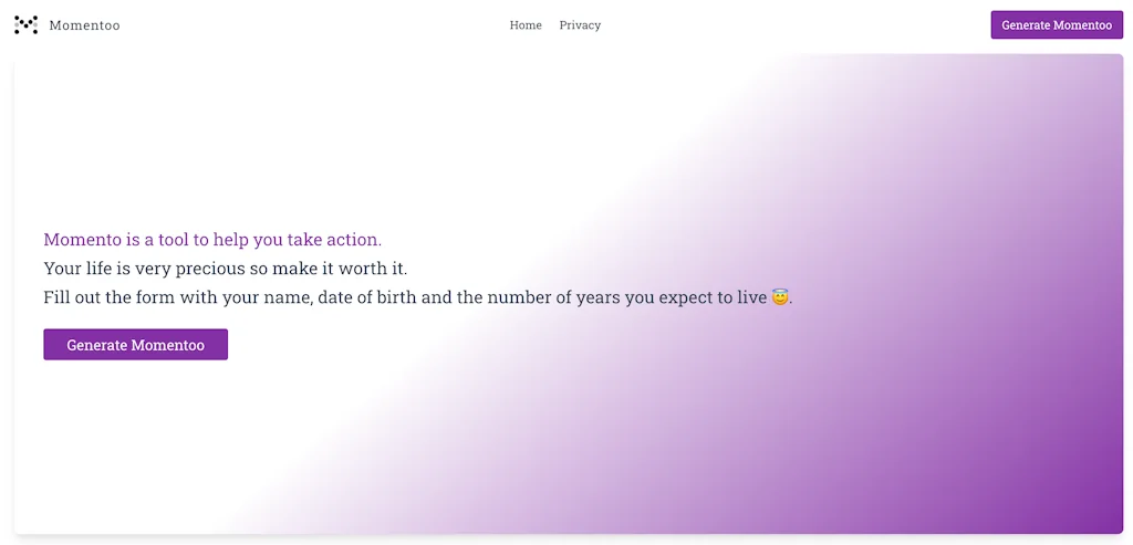 Momento screenshot 1 of 3