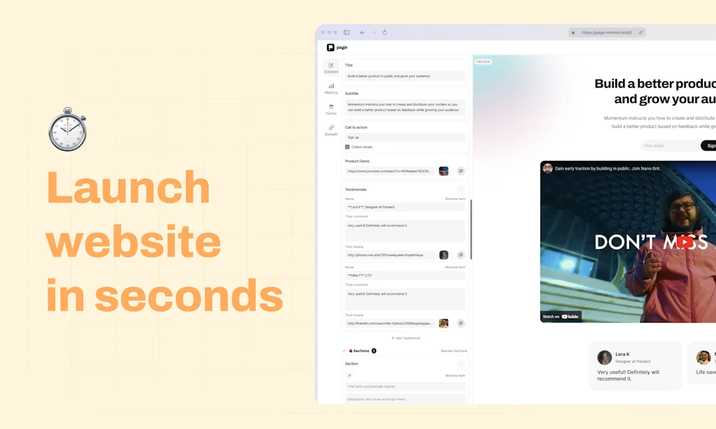 Momentum Page screenshot 2 of 7