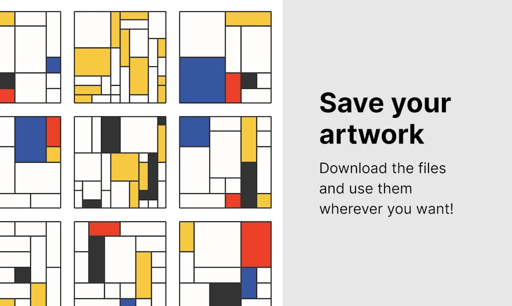Mondrian Generator screenshot 3 of 3