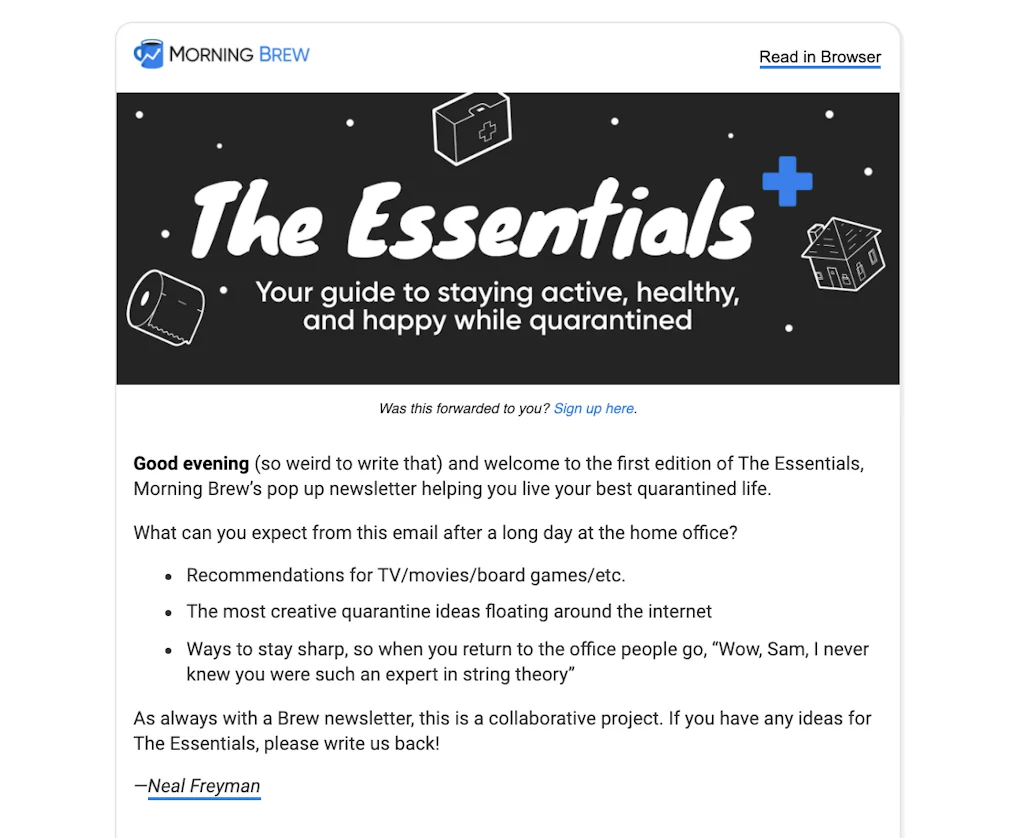 Morning Brew screenshot 1 of 3