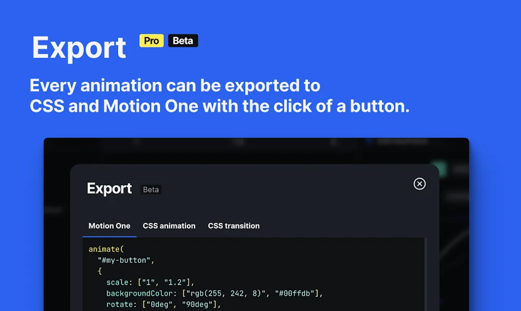 Motion DevTools screenshot 5 of 5