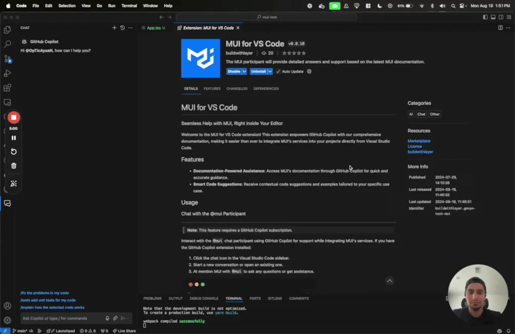 MUI for VS Code screenshot 3 of 3