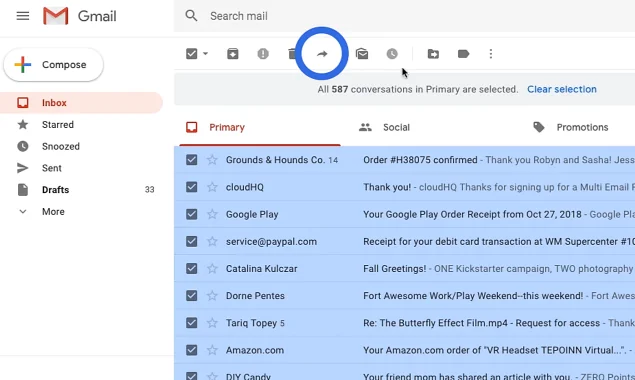 Multi Email Forward by cloudHQ 2.0 screenshot 2 of 6