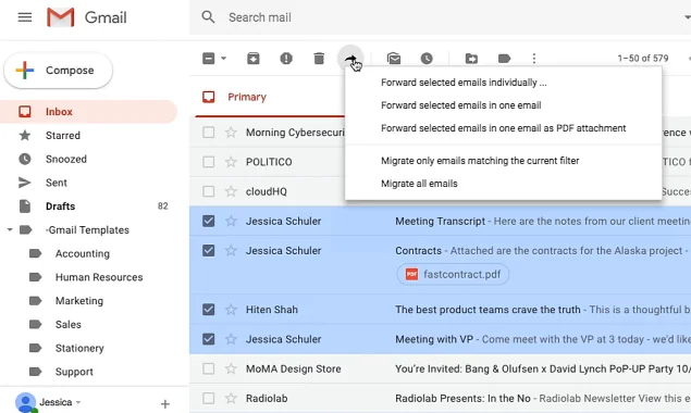 Multi Email Forward by cloudHQ 2.0 screenshot 3 of 6