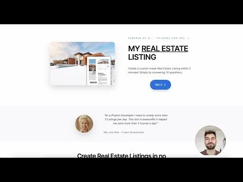 My Real Estate Listing - AI screenshot 1 of 4
