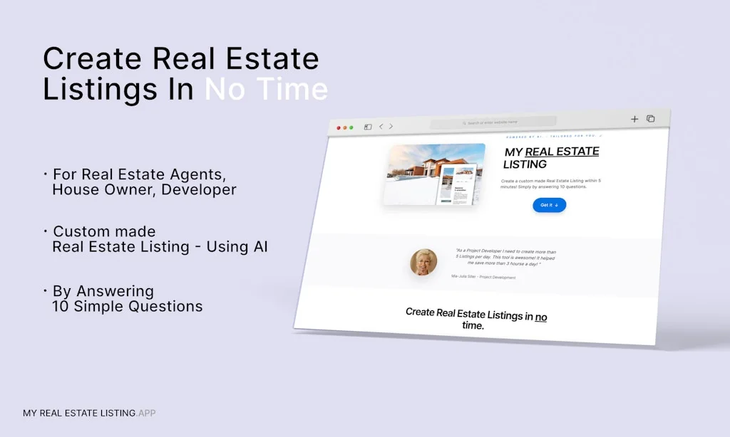 My Real Estate Listing - AI screenshot 2 of 4