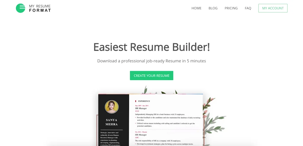 My Resume Format screenshot 4 of 4