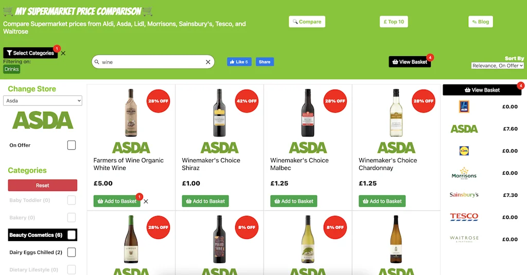 My Supermarket Price Comparison screenshot 1 of 3