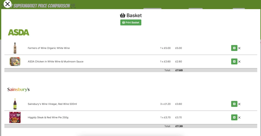 My Supermarket Price Comparison screenshot 3 of 3