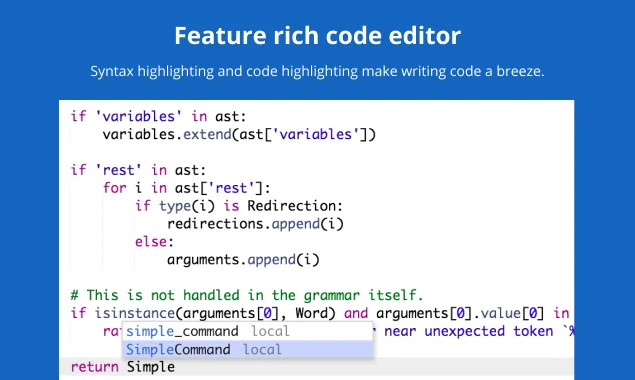 myCompiler screenshot 2 of 4