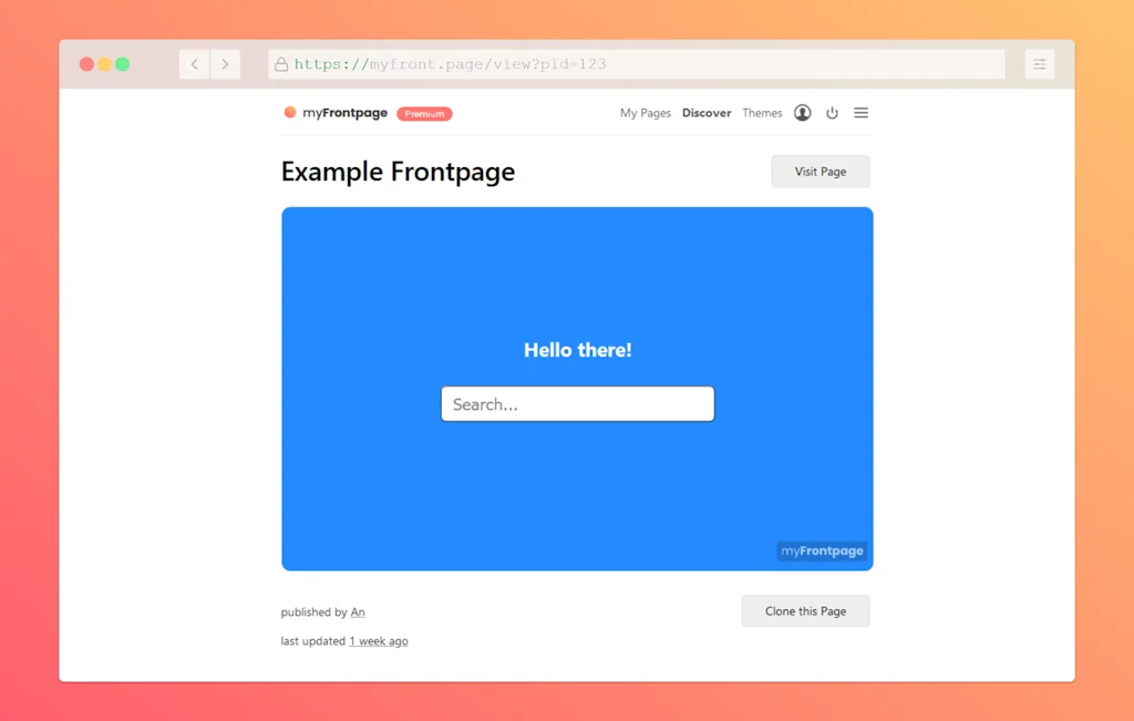 myFrontpage screenshot 3 of 3