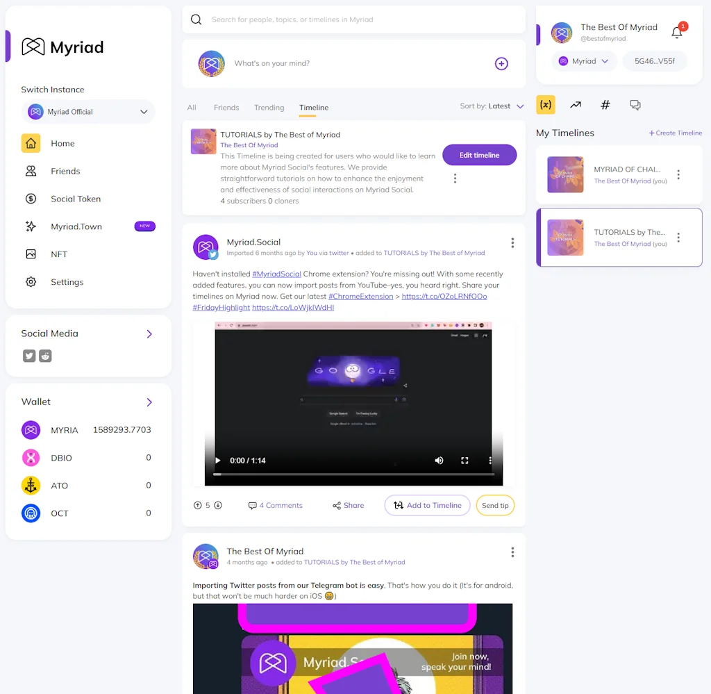 Myriad Social screenshot 3 of 4