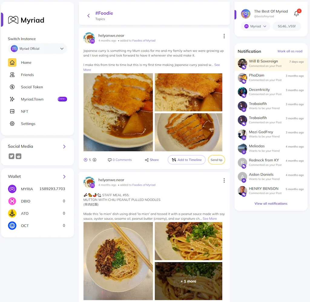Myriad Social screenshot 4 of 4