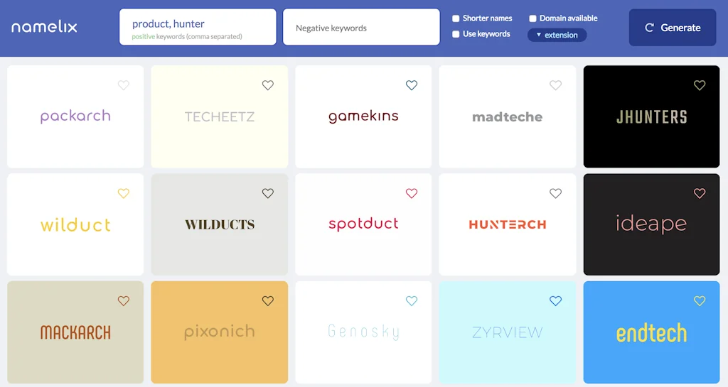 Namelix screenshot 2 of 2