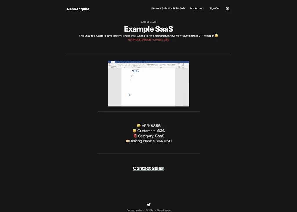 NanoAcquire screenshot 5 of 5