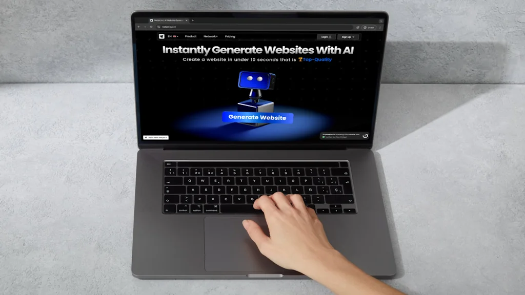 Netjet.io, Free AI Website Builder  screenshot 2 of 6