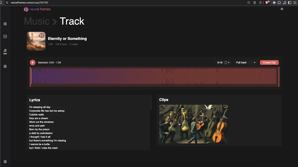 AI Music Video Generator screenshot 1 of 4