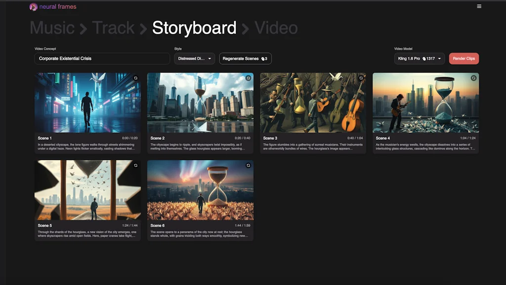 AI Music Video Generator screenshot 2 of 4