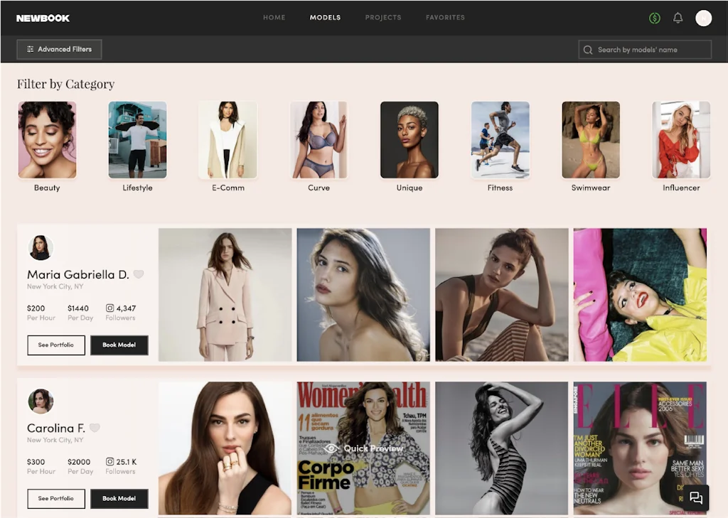 Newbook Models screenshot 1 of 4