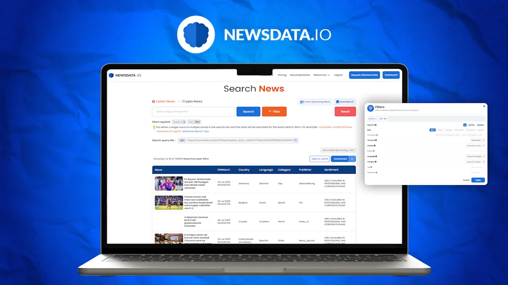 Newsdata.io News API screenshot 4 of 5