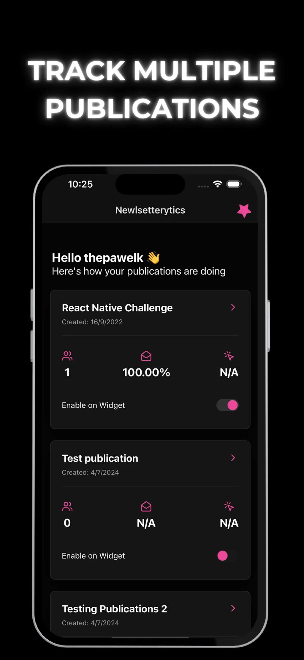 Newsletterytics screenshot 1 of 7