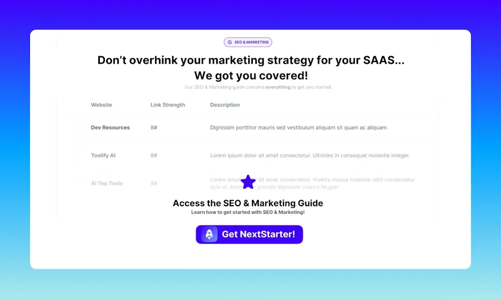 Next Starter AI screenshot 3 of 4