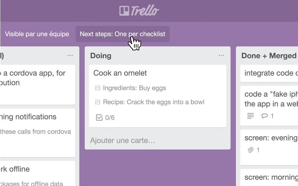 Next Step for Trello screenshot 2 of 2