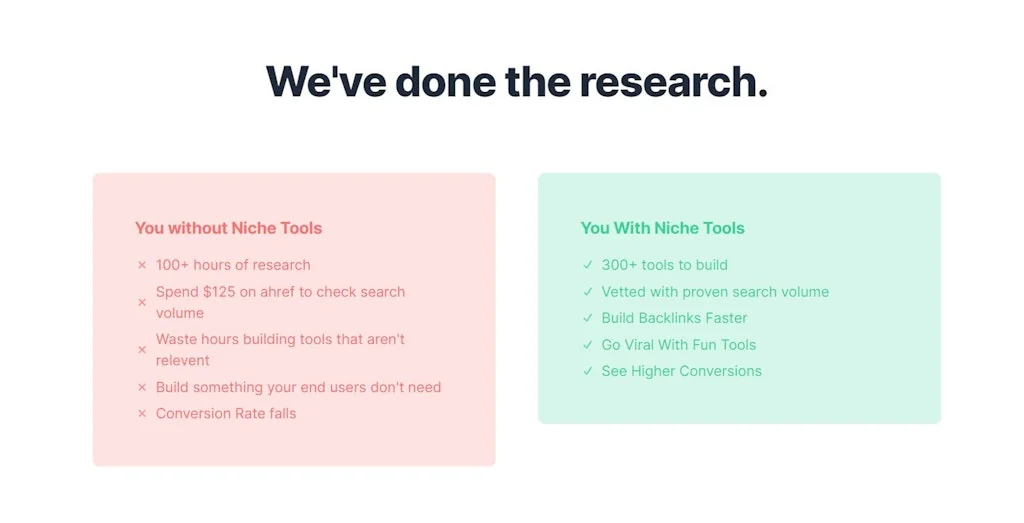 Niche Tools  screenshot 3 of 3