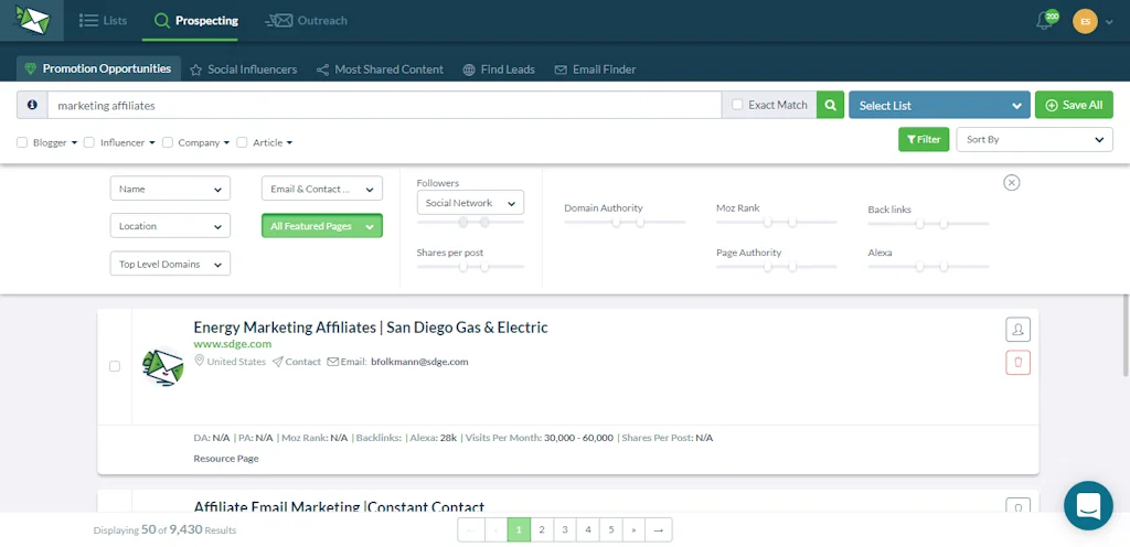 Ninja Outreach screenshot 4 of 5