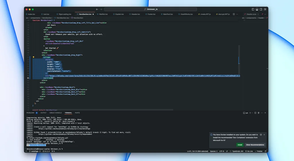 No-code 3D Website screenshot 5 of 6