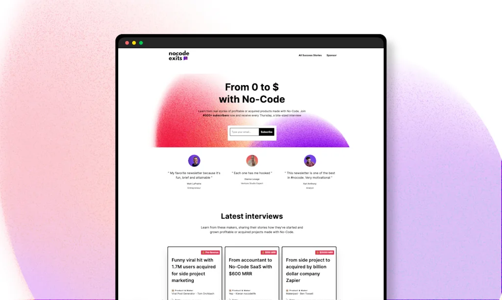 No-Code Exits screenshot 1 of 2