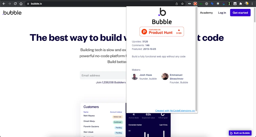 NoCode Chrome Extensions Builder screenshot 2 of 2