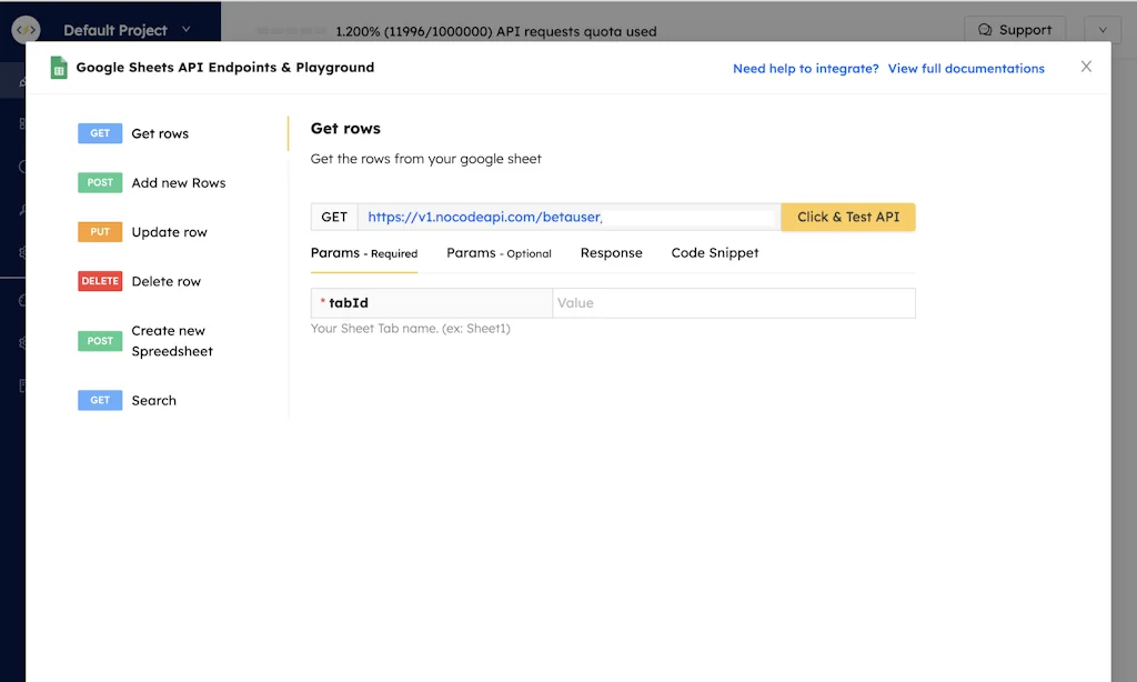 NoCodeAPI screenshot 3 of 11