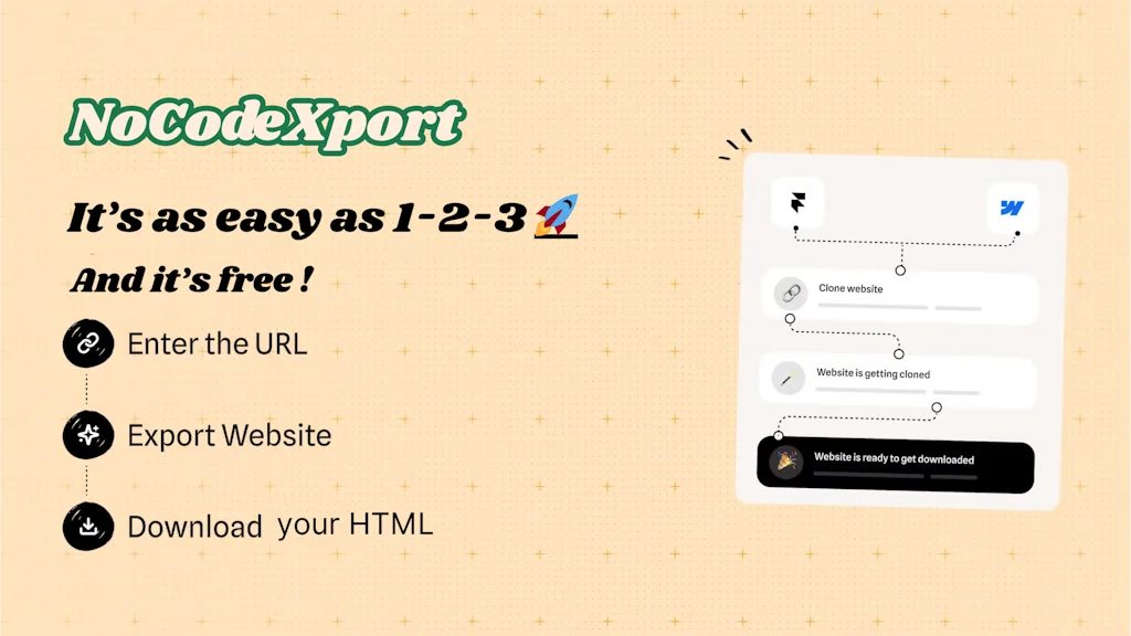 NoCodeXport screenshot 2 of 4