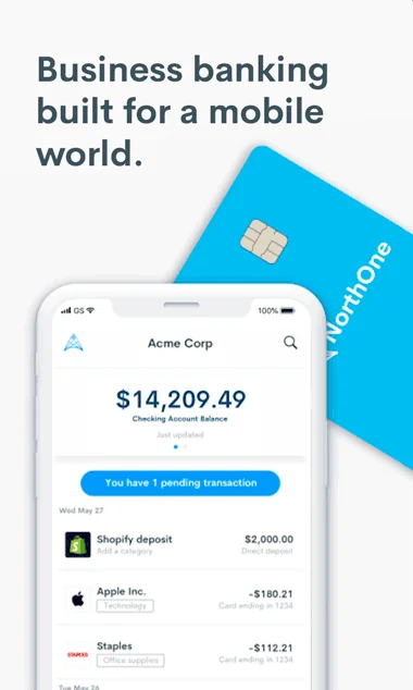 NorthOne Business Banking screenshot 1 of 7