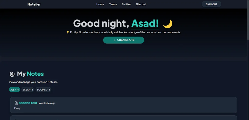 Notelier AI screenshot 7 of 7