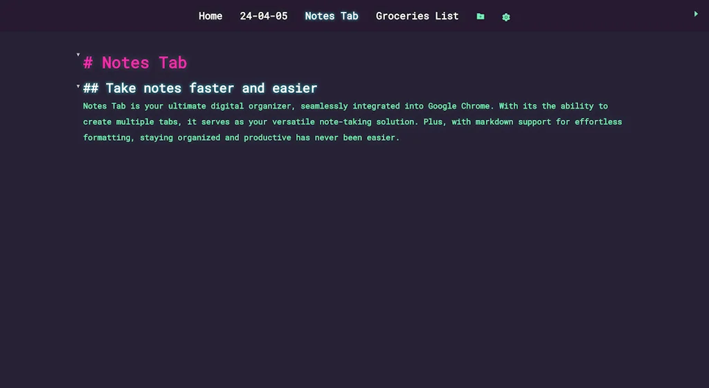 Notes Tab screenshot 2 of 3