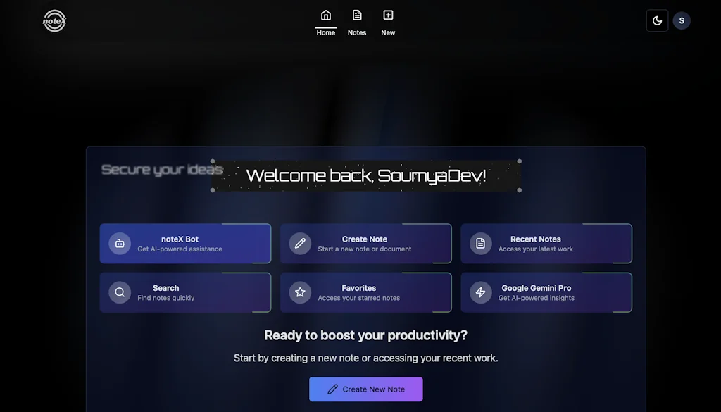 noteX screenshot 1 of 4