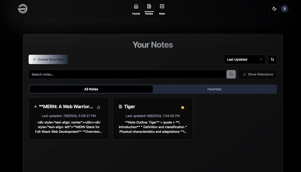 noteX screenshot 2 of 4