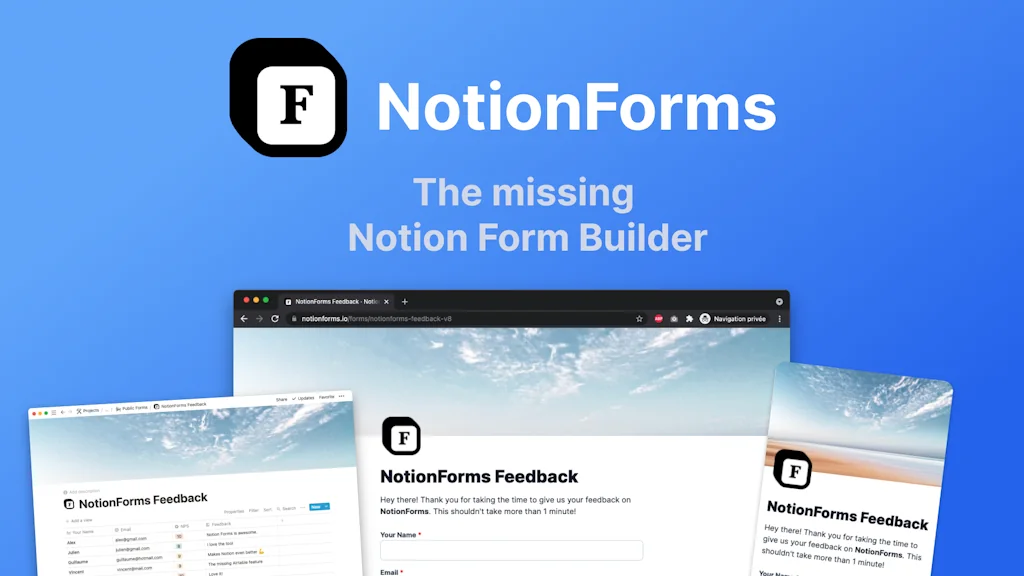 Notion Forms screenshot 1 of 5