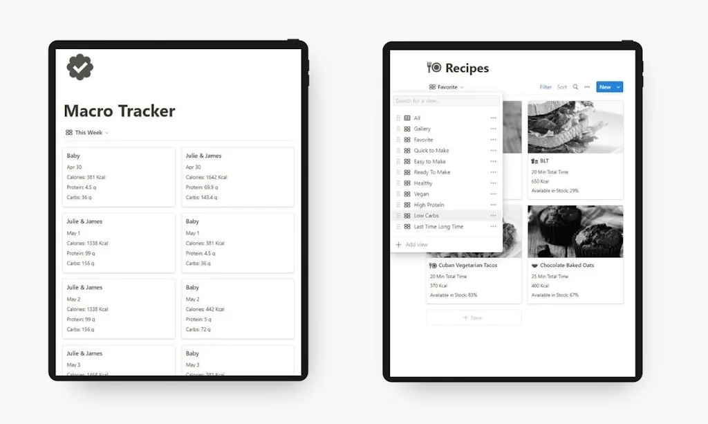 Notion Meal Planner screenshot 4 of 4