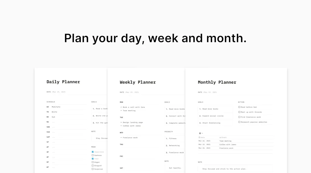 Notion Planners screenshot 1 of 2