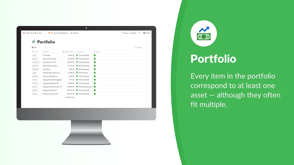 Notion Portfolio Manager screenshot 5 of 5
