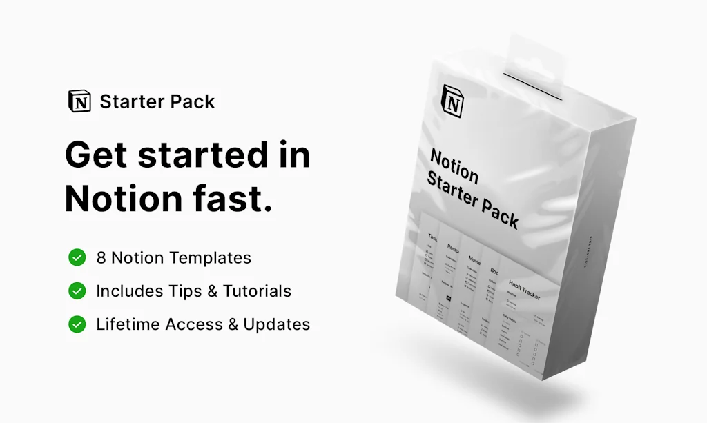 Notion Starter Pack screenshot 1 of 3