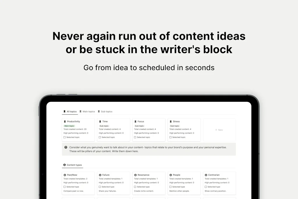 Notion Ultimate Content System screenshot 5 of 8