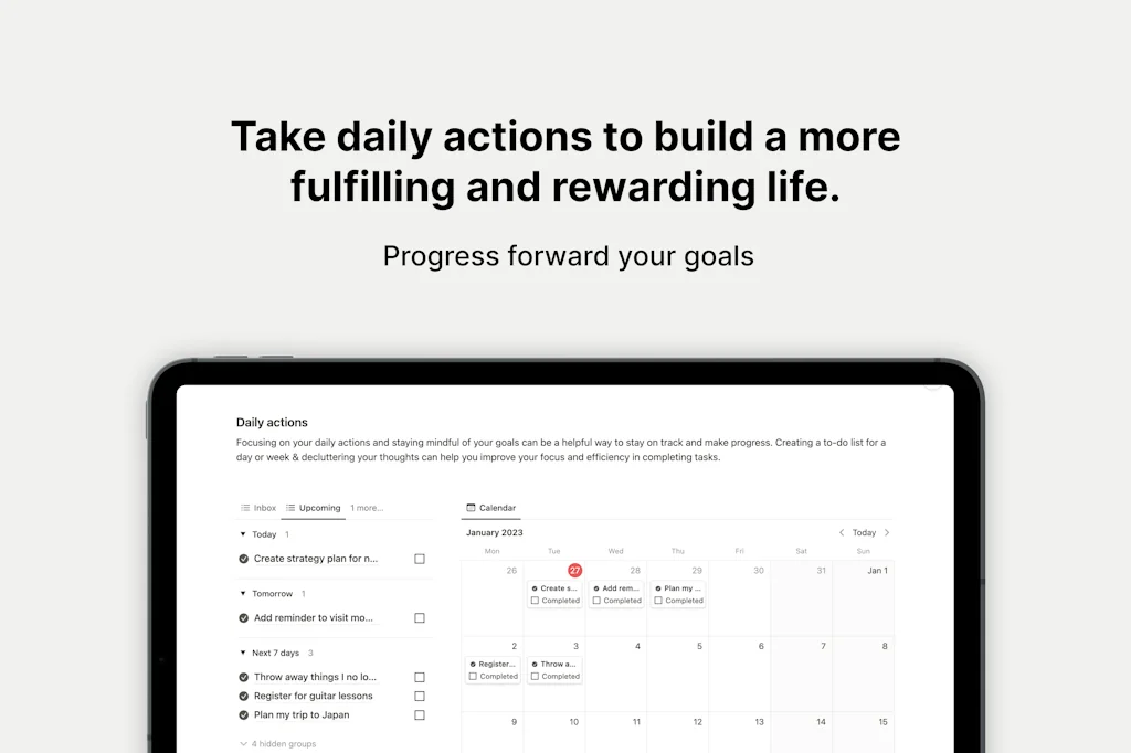 Notion Ultimate Life Planner screenshot 6 of 9