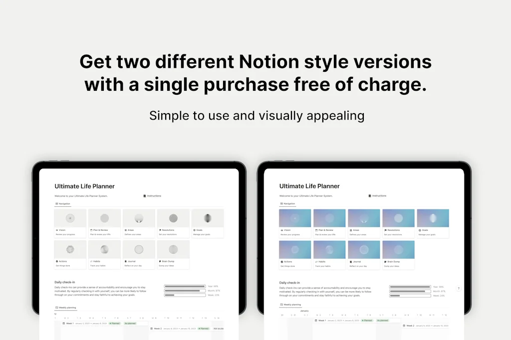 Notion Ultimate Life Planner screenshot 8 of 9