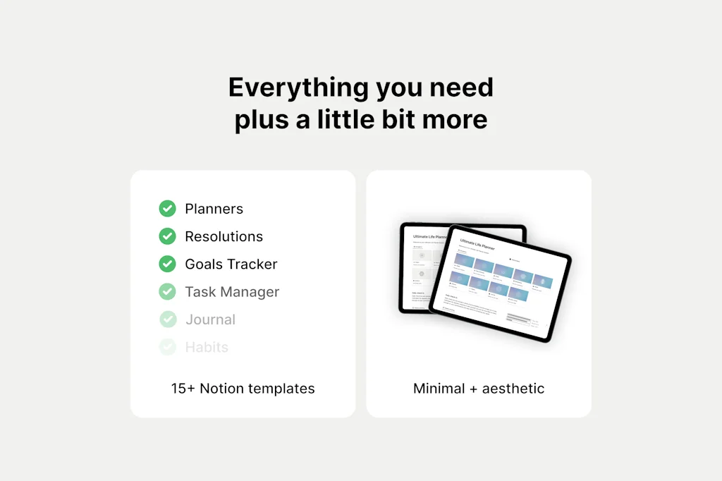 Notion Ultimate Life Planner screenshot 9 of 9