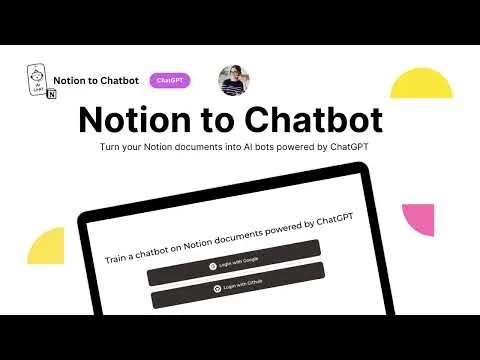 Notion to Chatbot screenshot 1 of 3