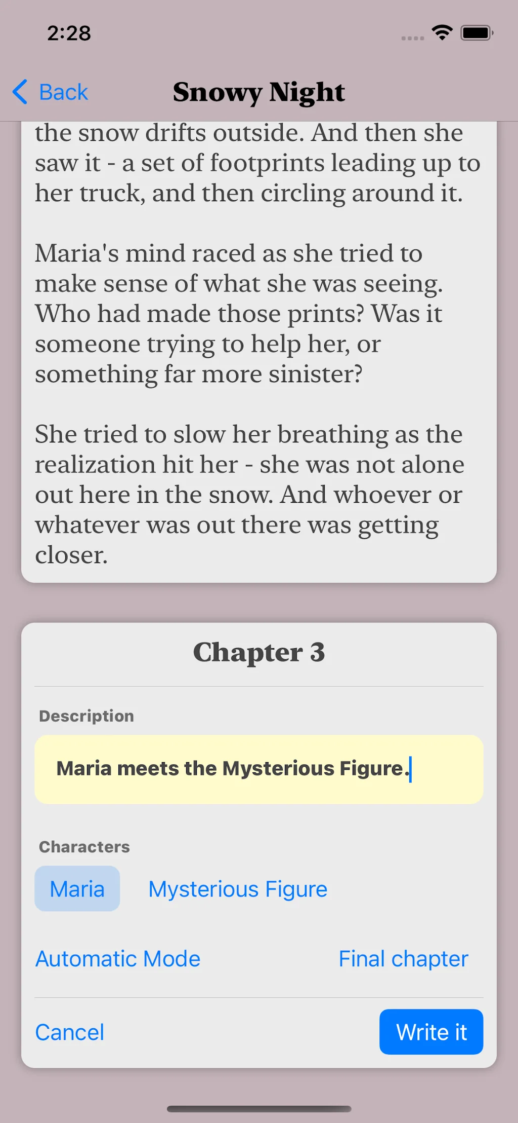 Novelizer screenshot 2 of 3